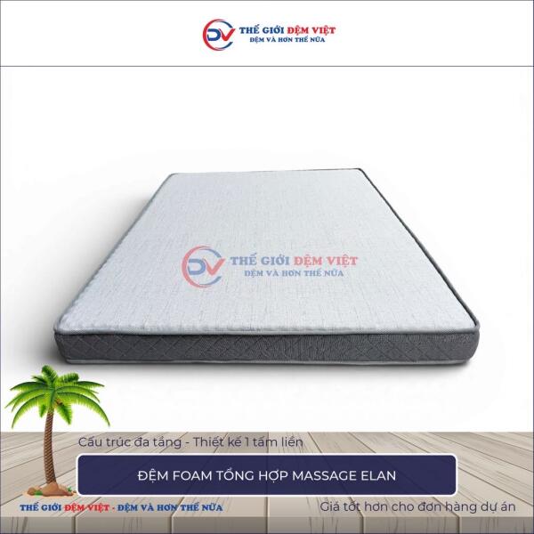 Đệm foam tổng hợp Massage Elan 8
